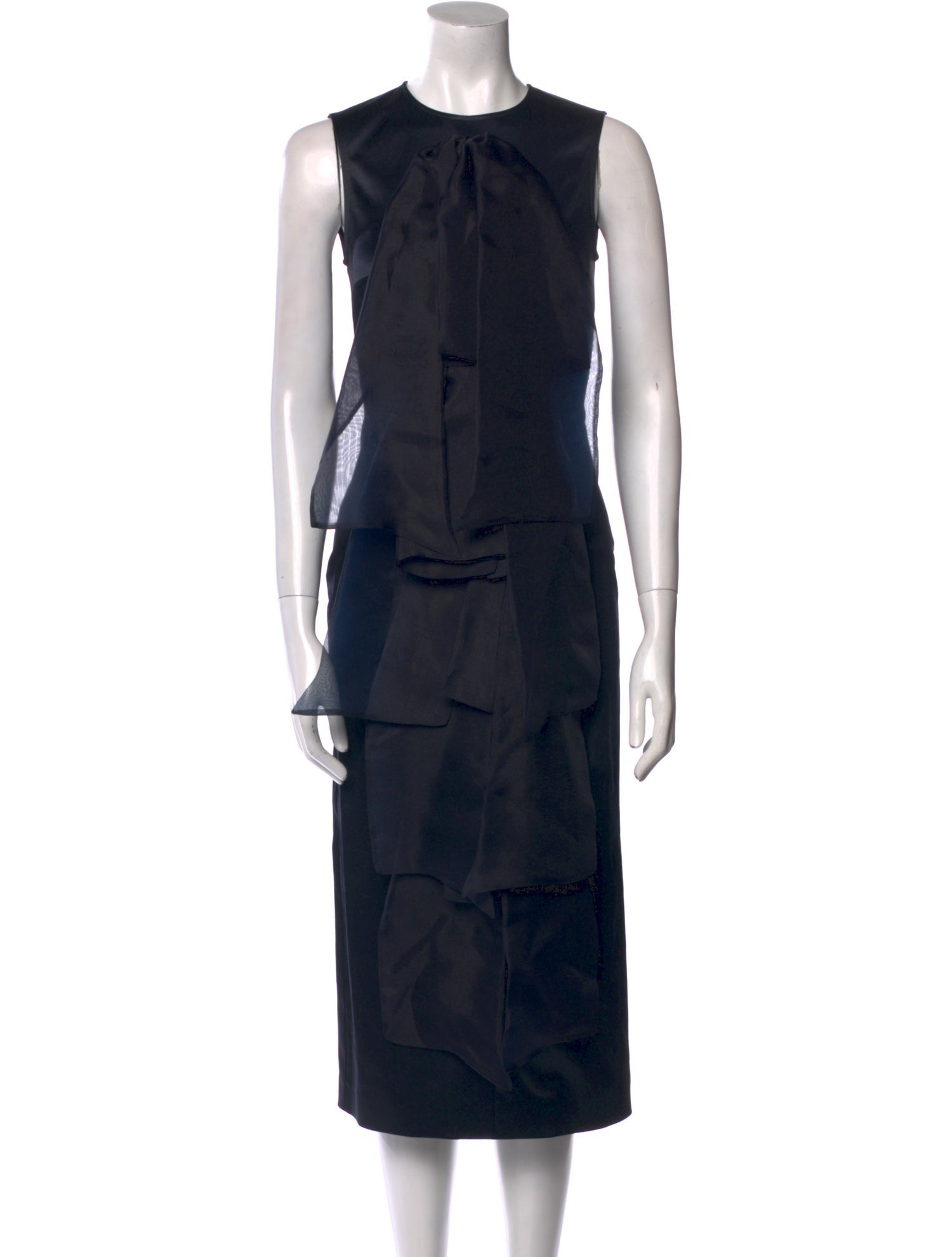 V:PM Atelier Crew Neck Midi Length Dress