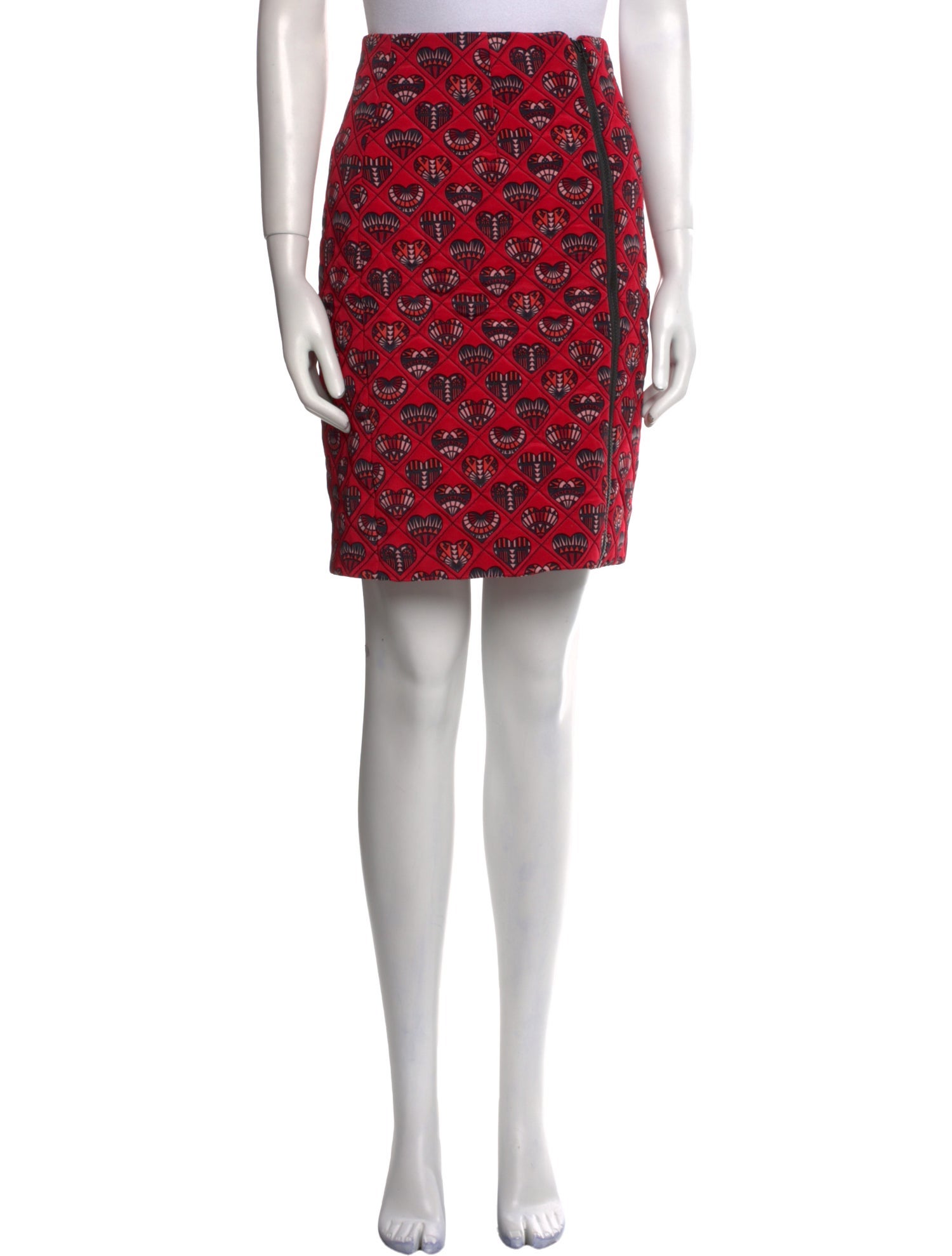 Holly Fulton Silk Knee-Length Skirt