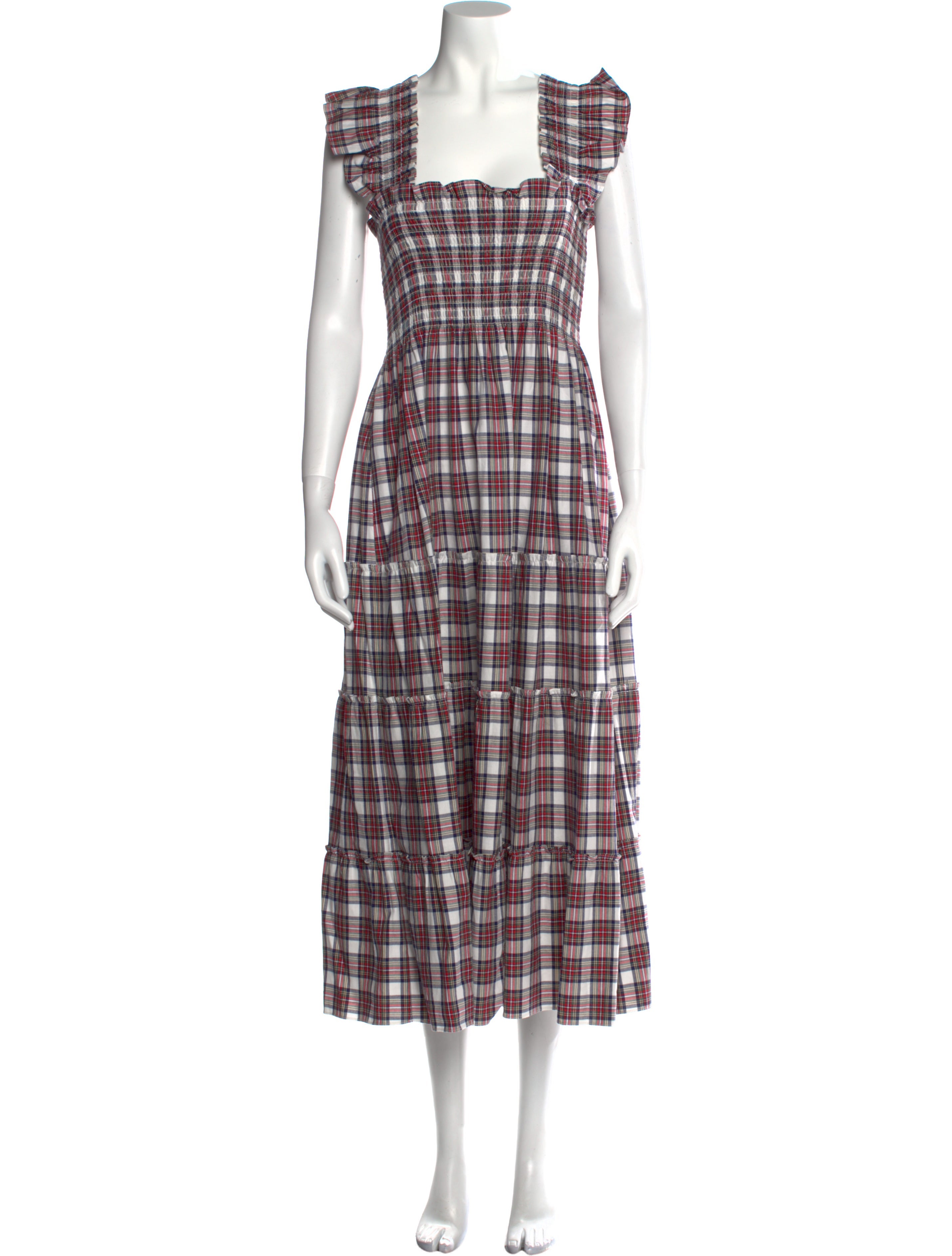 Hill House Home Plaid Print Long Dress