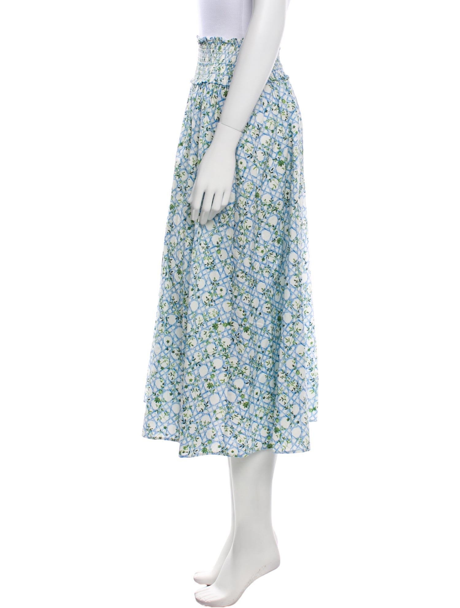Hill House Home Floral Print Midi Length Skirt