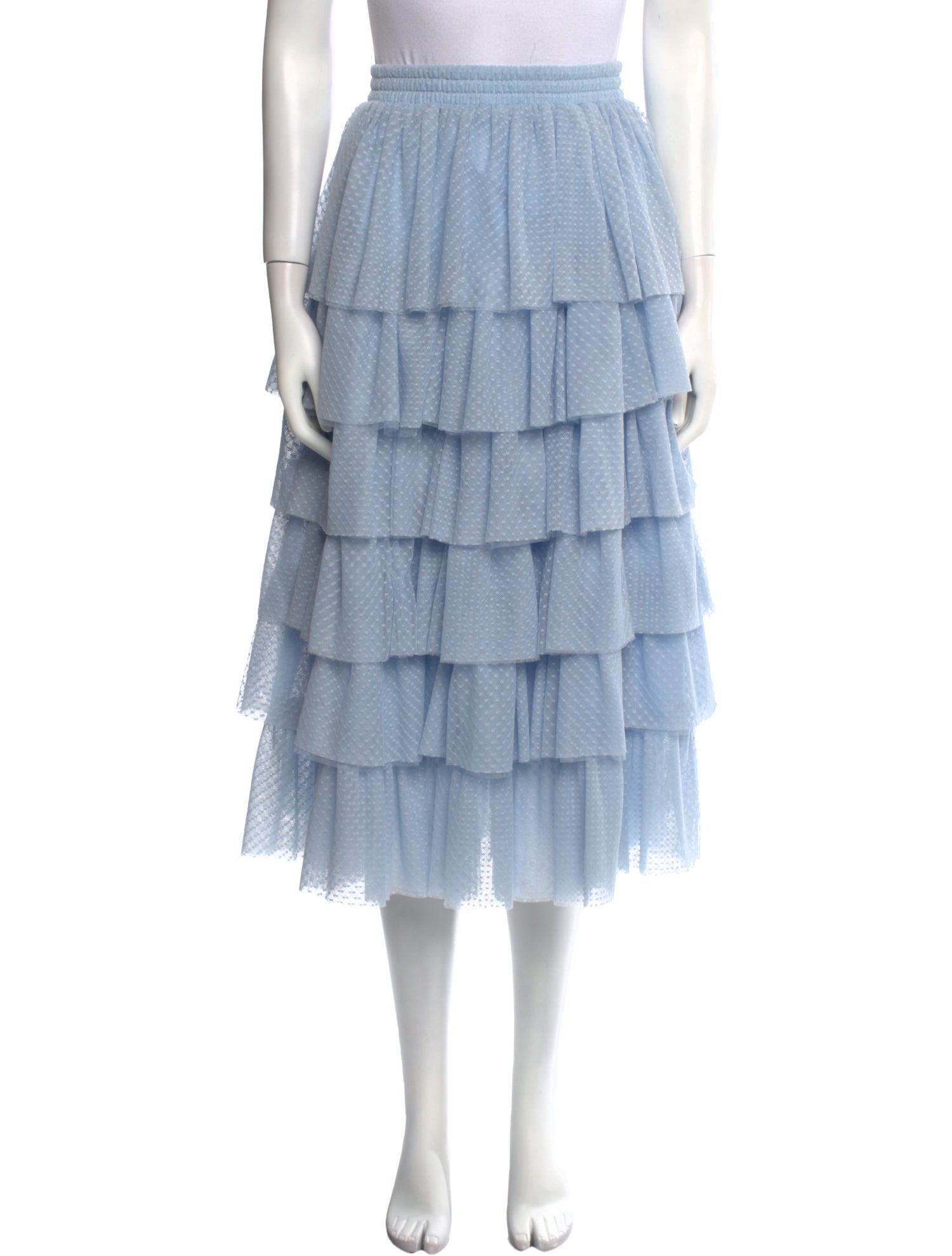 Hill House Home Polka Dot Print Midi Length Skirt