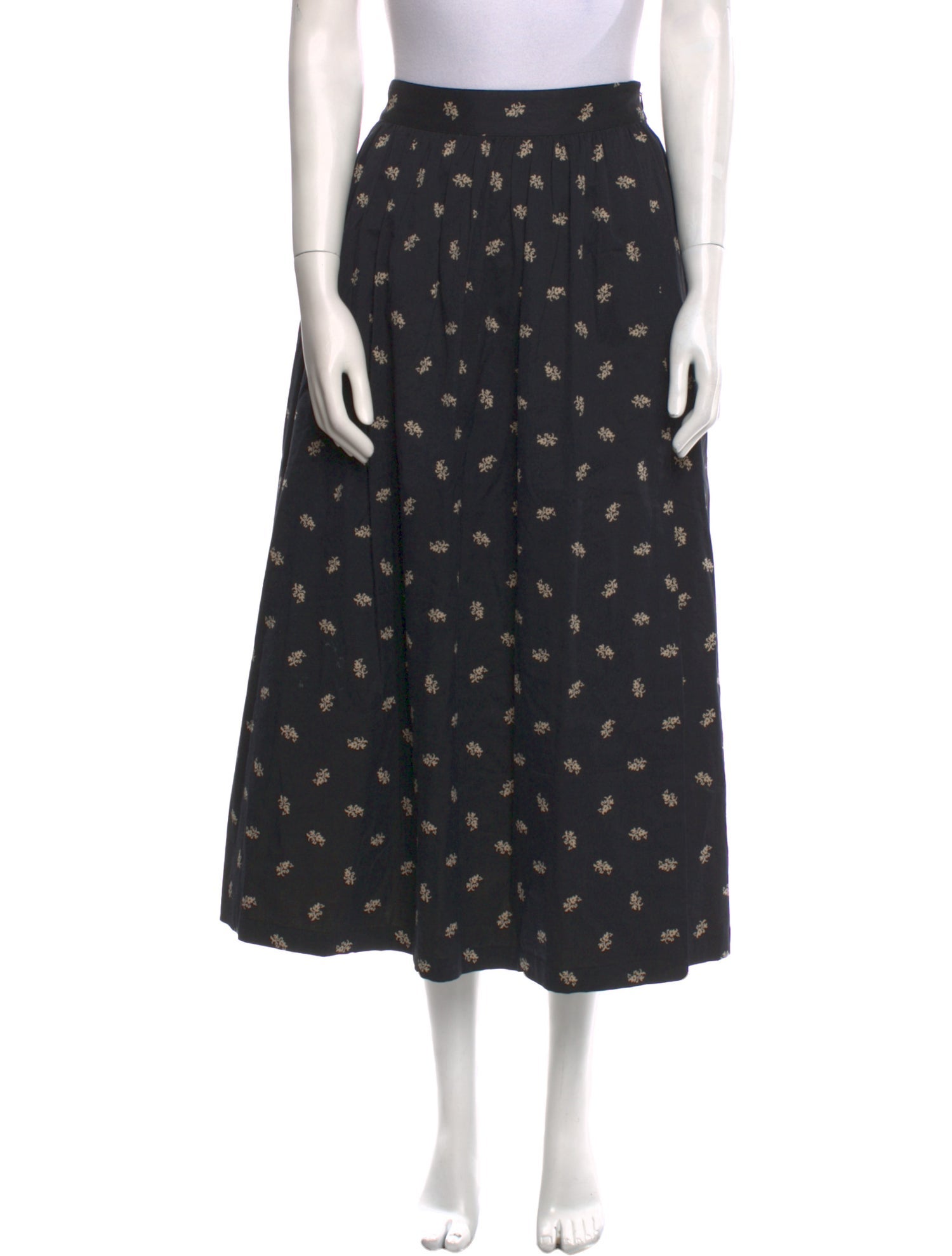 Hill House Home Floral Print Midi Length Skirt