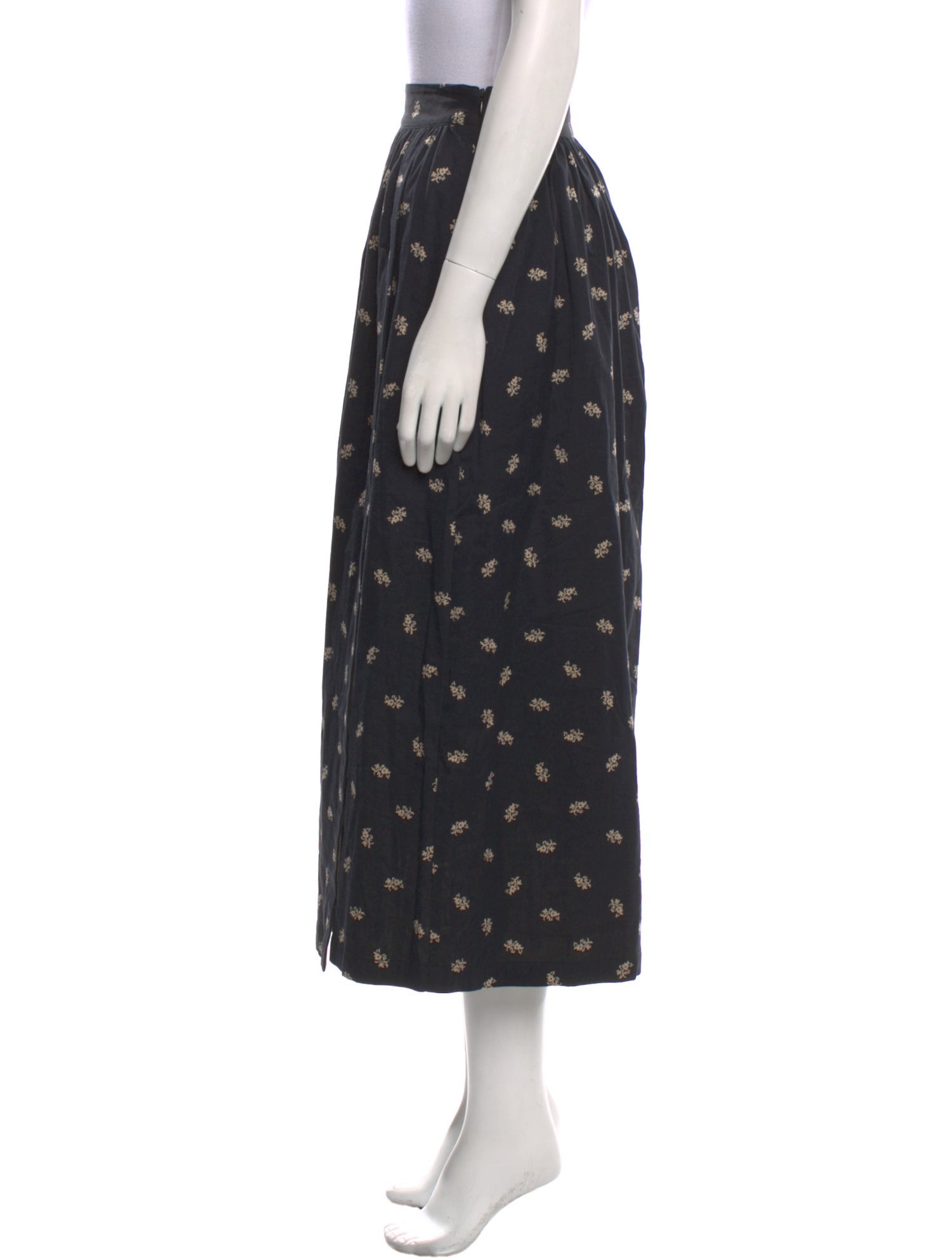 Hill House Home Floral Print Midi Length Skirt