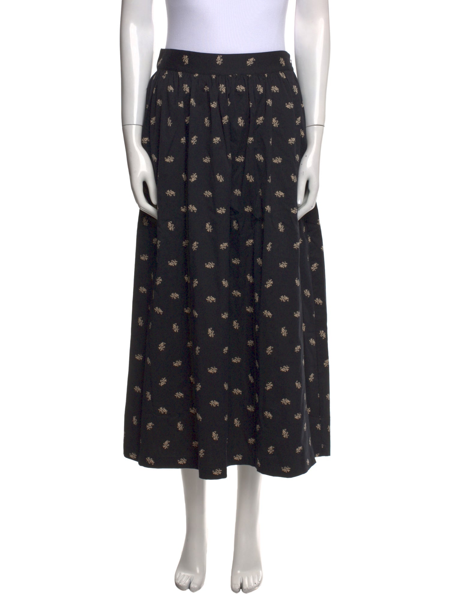 Hill House Home Printed Midi Length Skirt