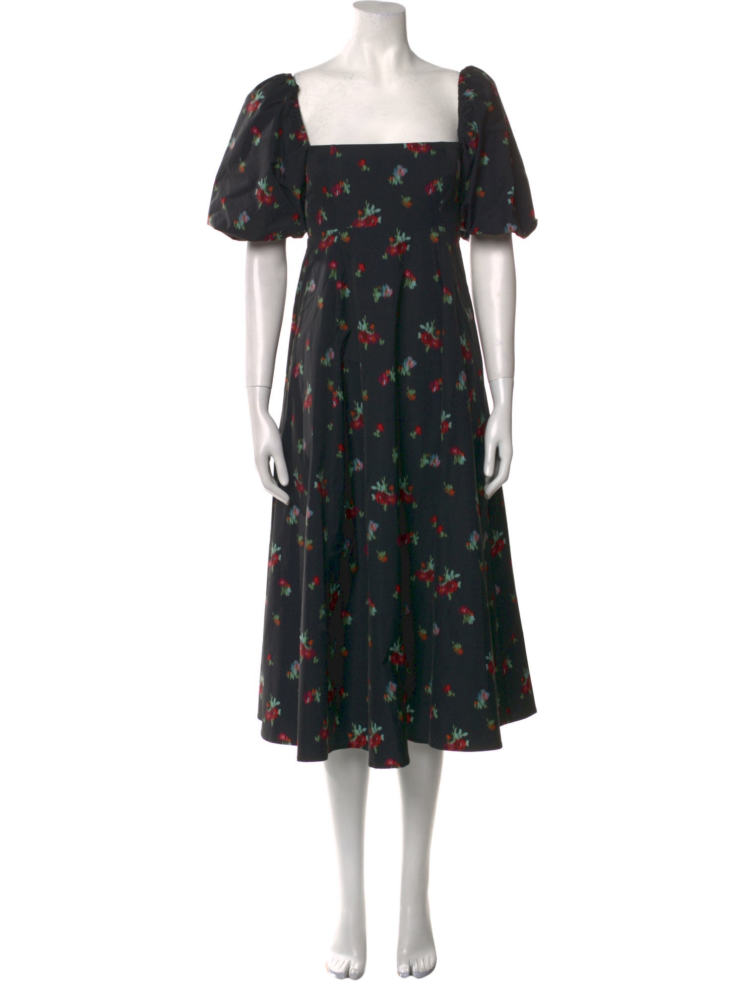 Hill House Home Floral Print Midi Length Dress w/ Tags