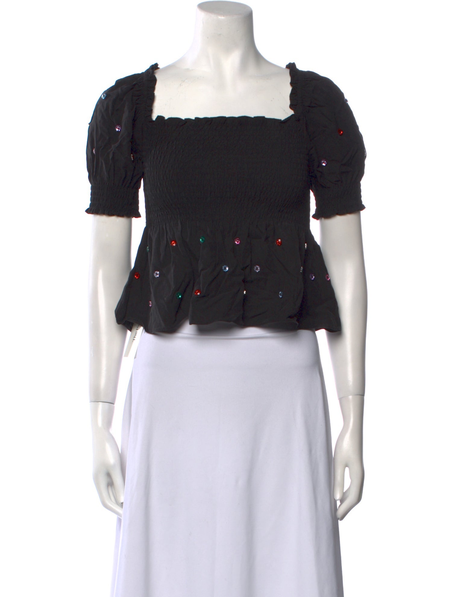 Hill House Home Printed Square Neckline Crop Top w/ Tags