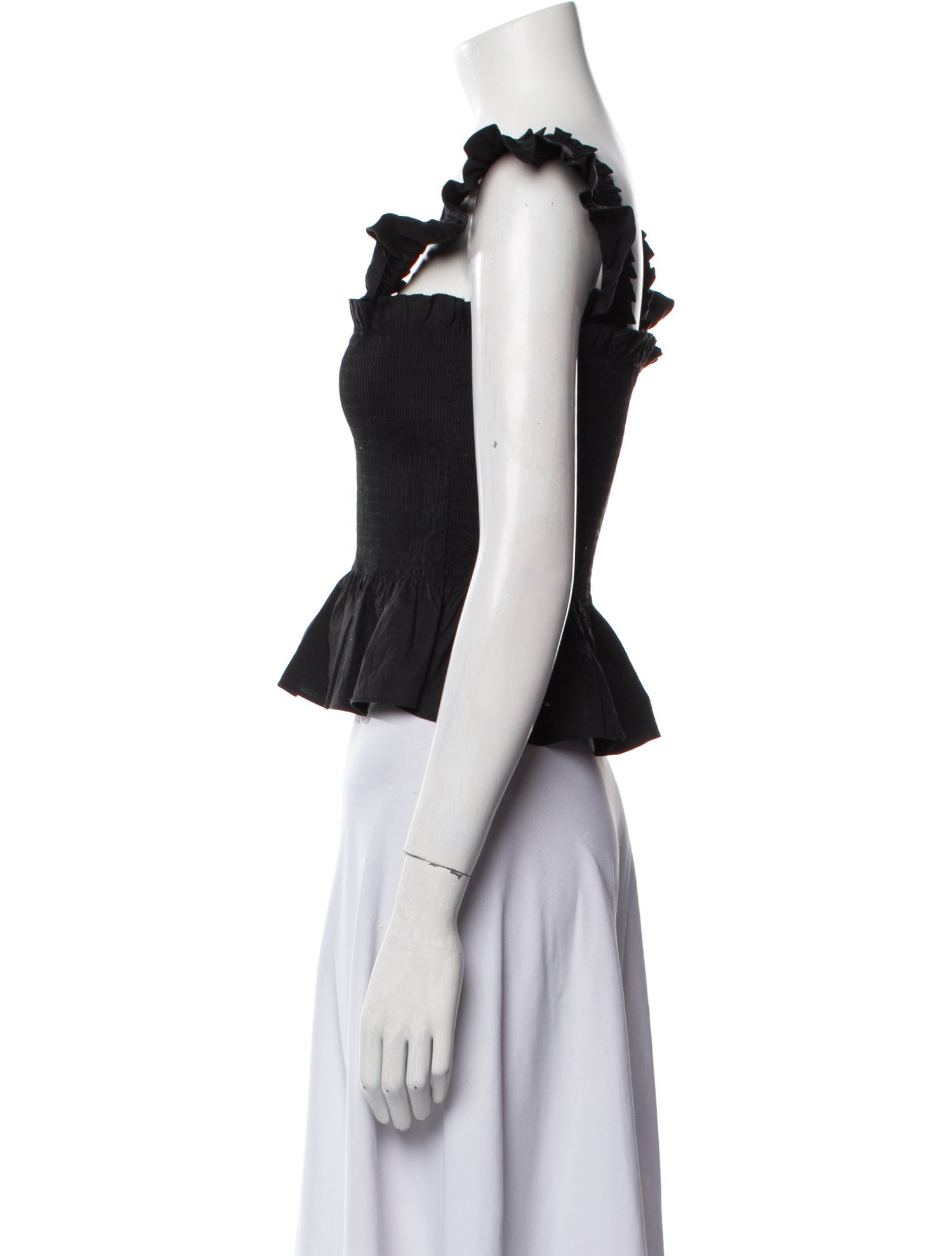 Hill House Home Square Neckline Short Sleeve Crop Top