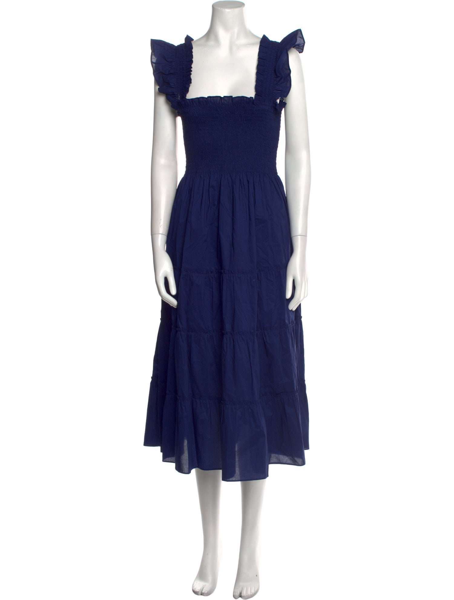 Hill House Home Square Neckline Midi Length Dress