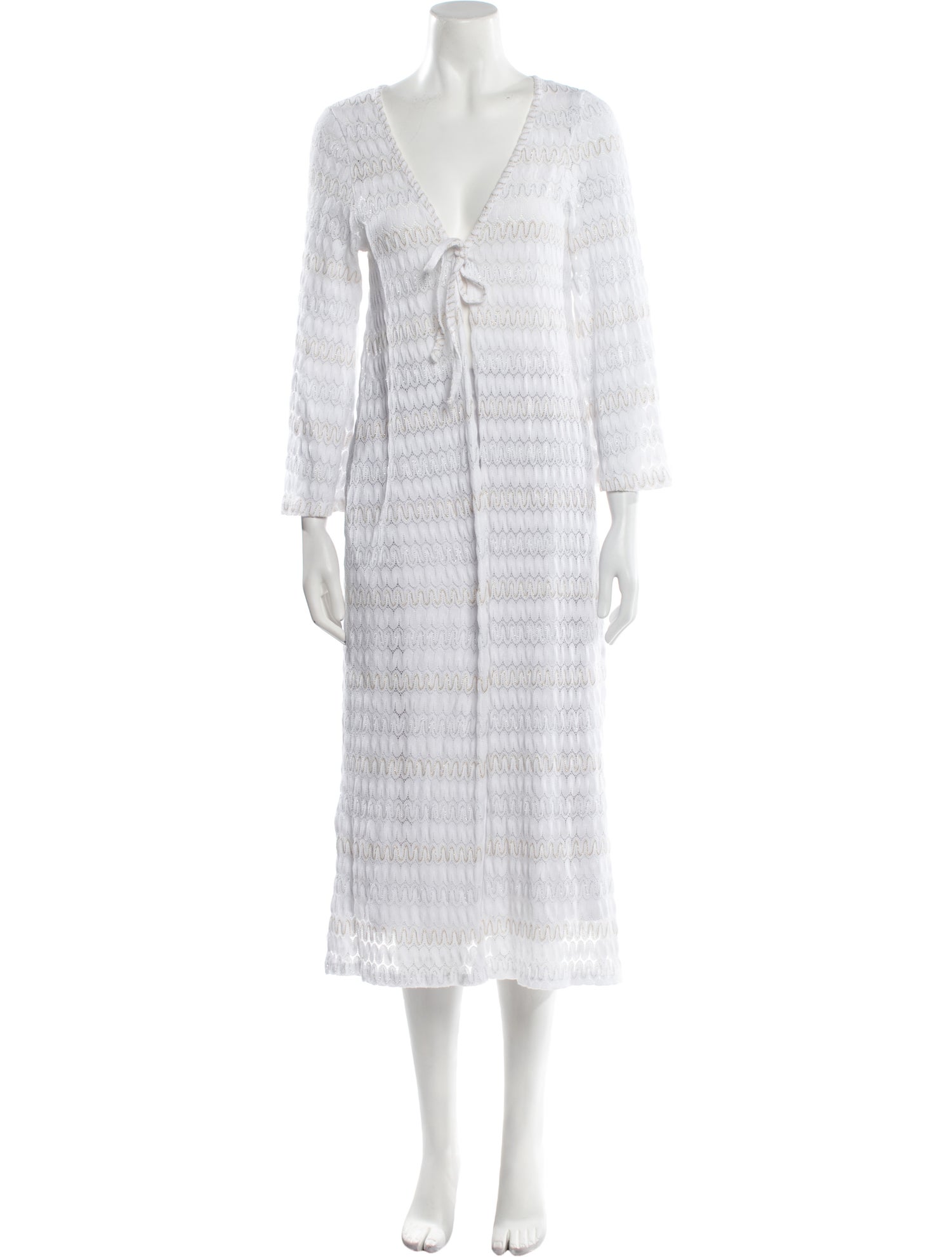 Hill House Home Striped Plunge Neckline Sweater