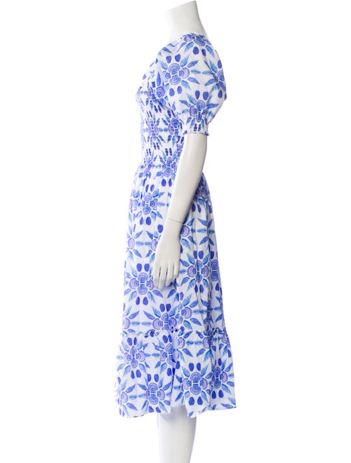 Hill House Home Floral Print Midi Length Dress