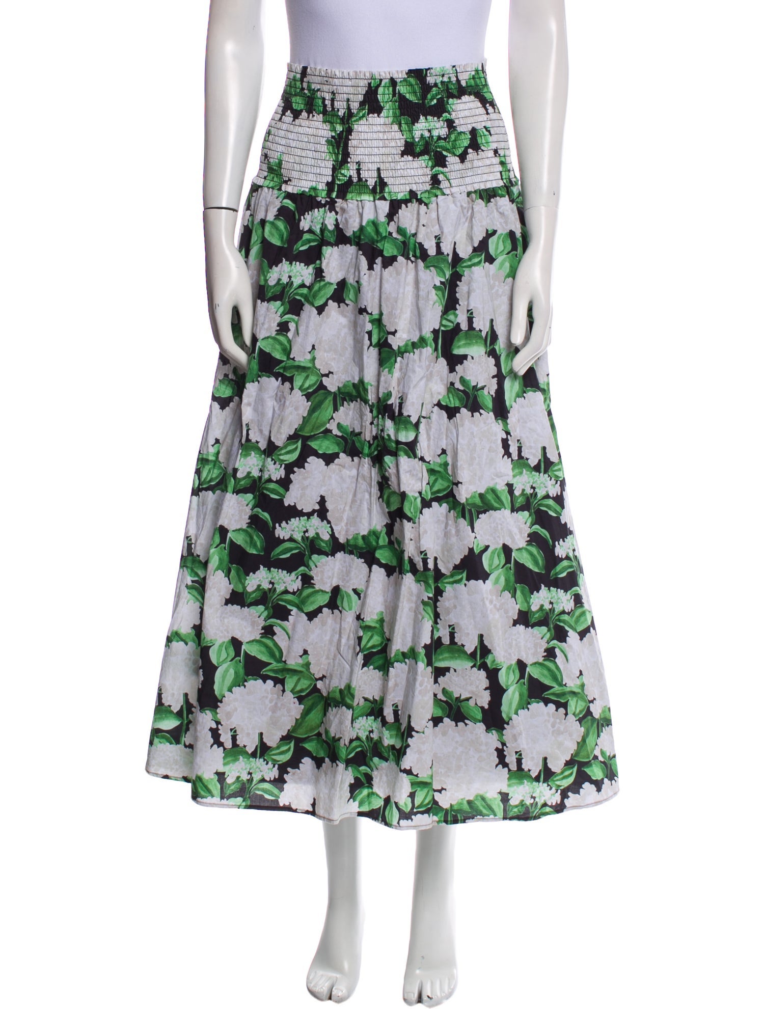 Hill House Home Floral Print Midi Length Skirt