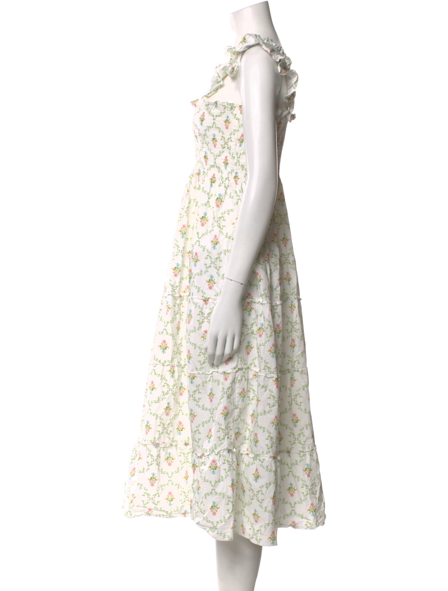 Hill House Home Floral Print Midi Length Dress