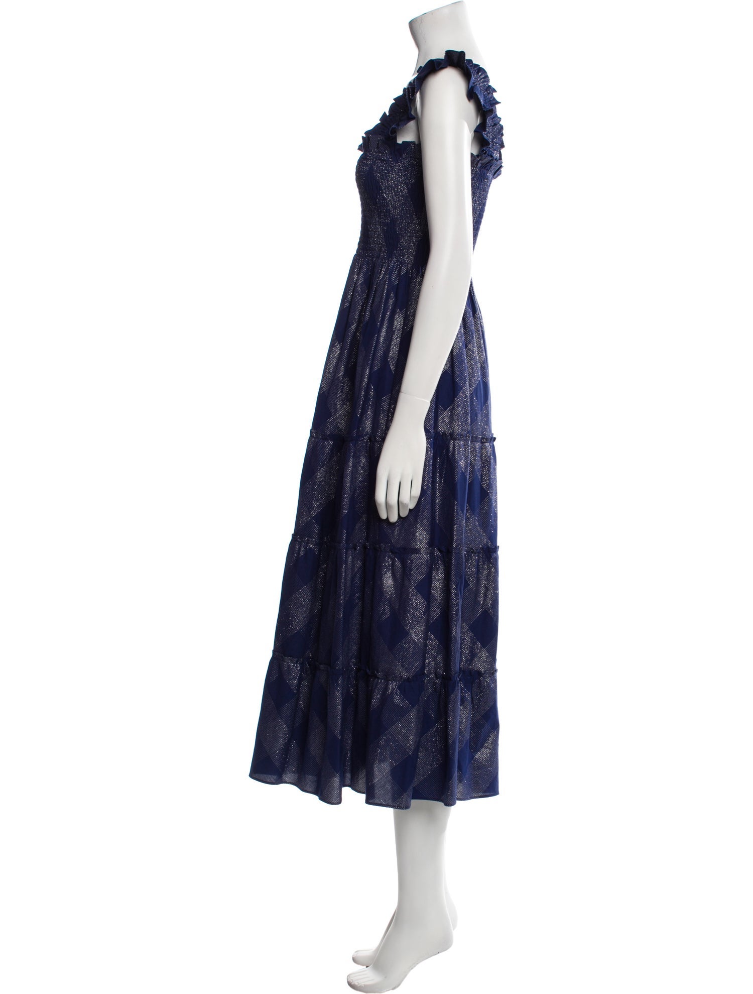 Hill House Home Floral Print Midi Length Dress