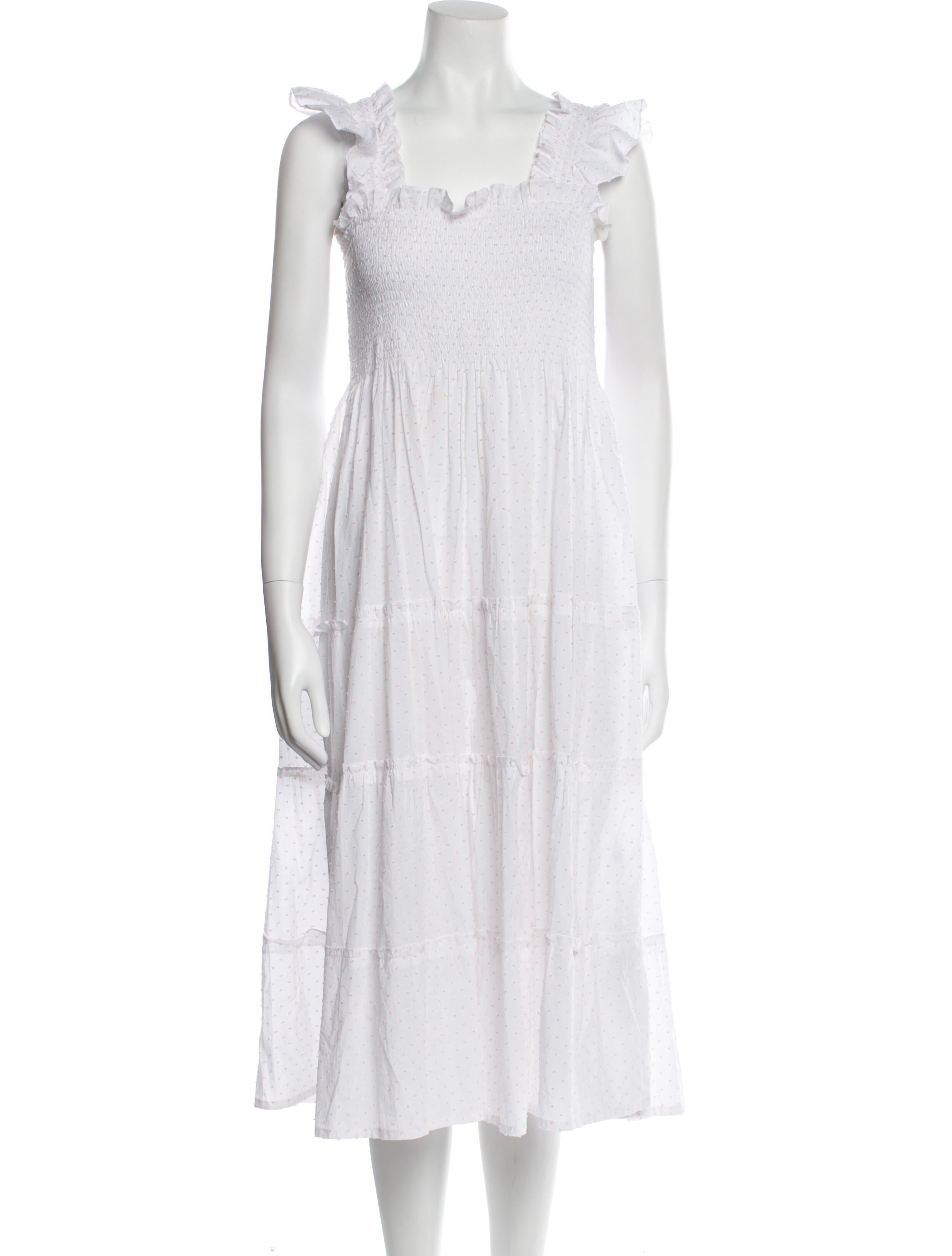 Hill House Home Square Neckline Midi Length Dress