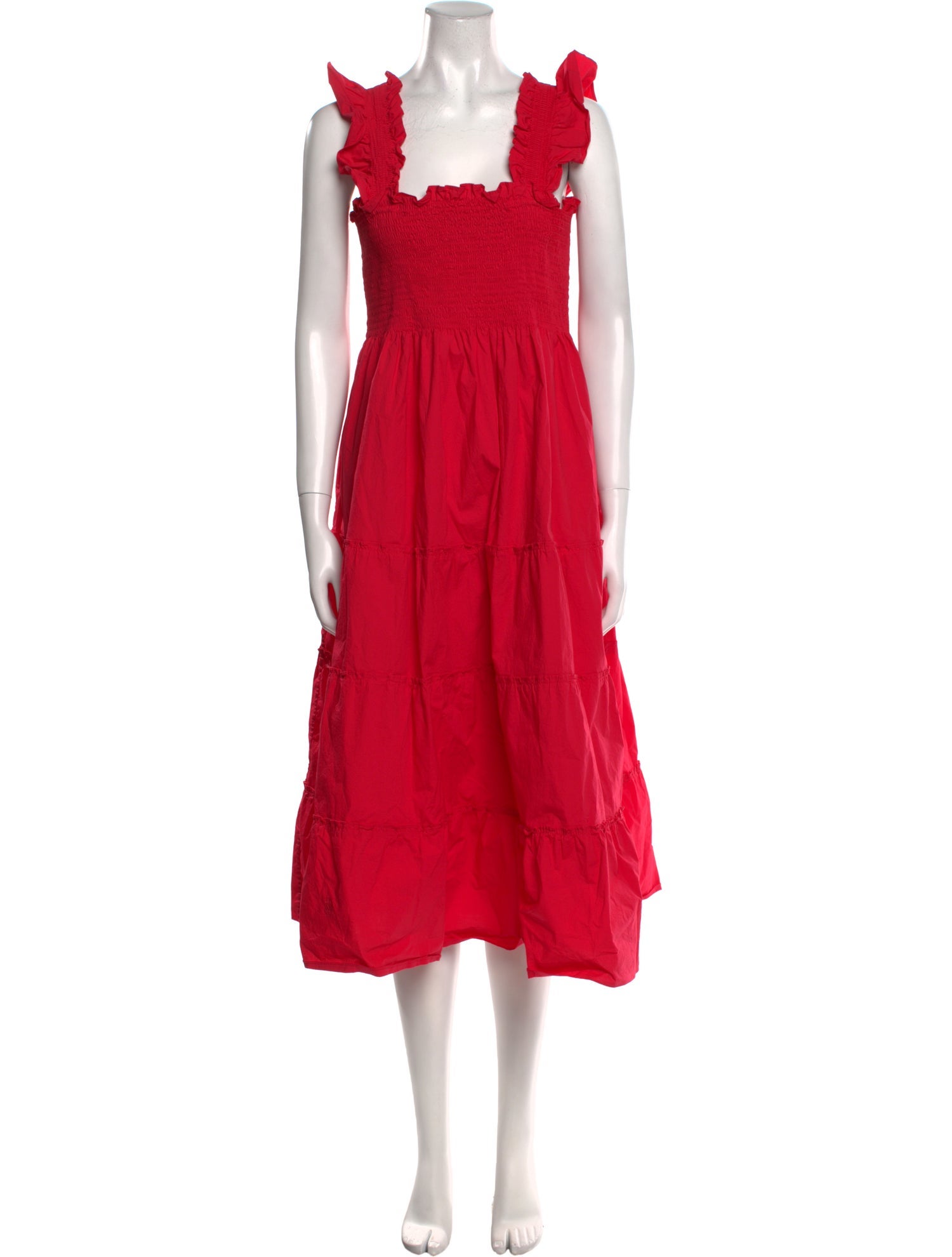 Hill House Home Square Neckline Midi Length Dress