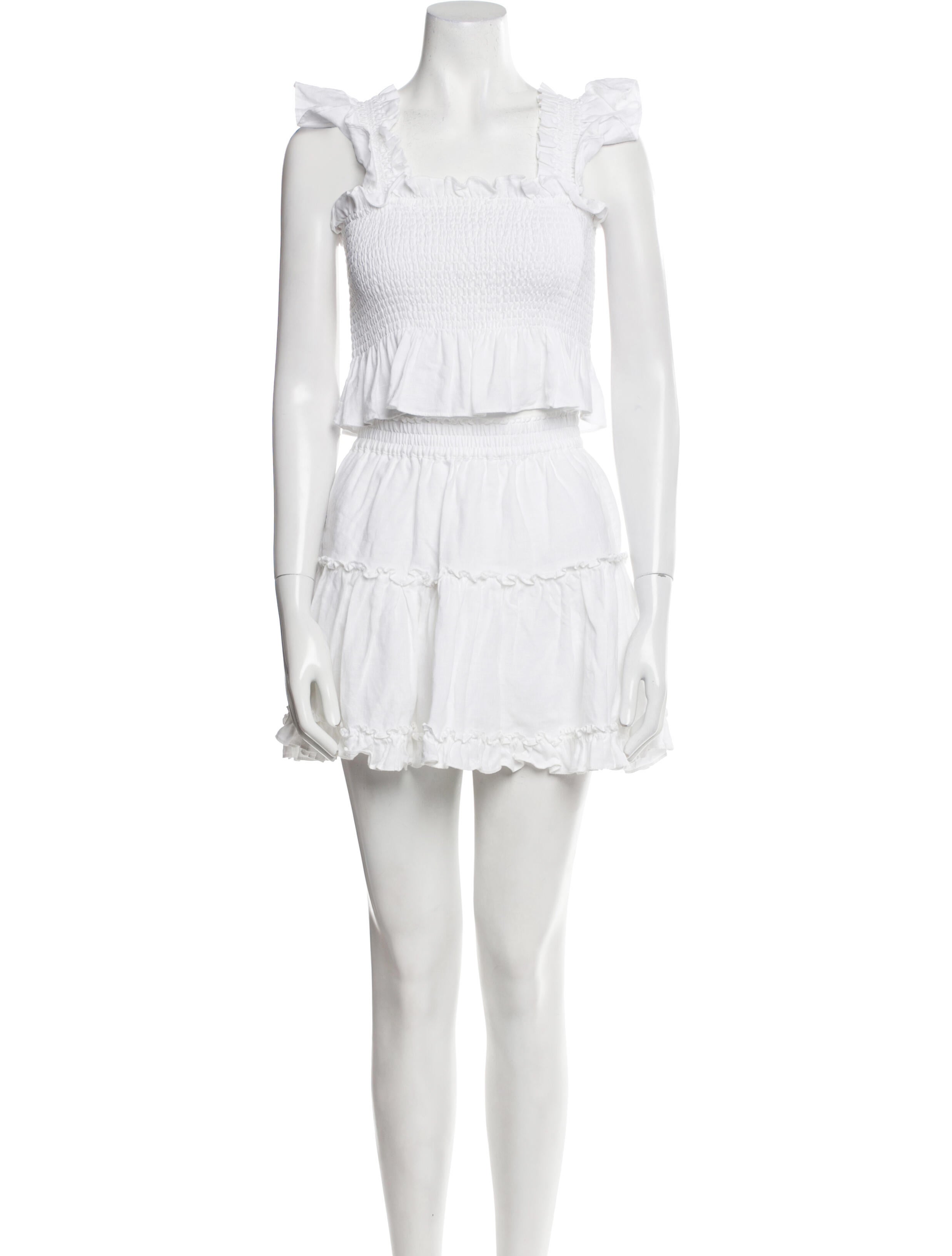 Hill House Home Linen Ruffle Embellishment Skirt Set