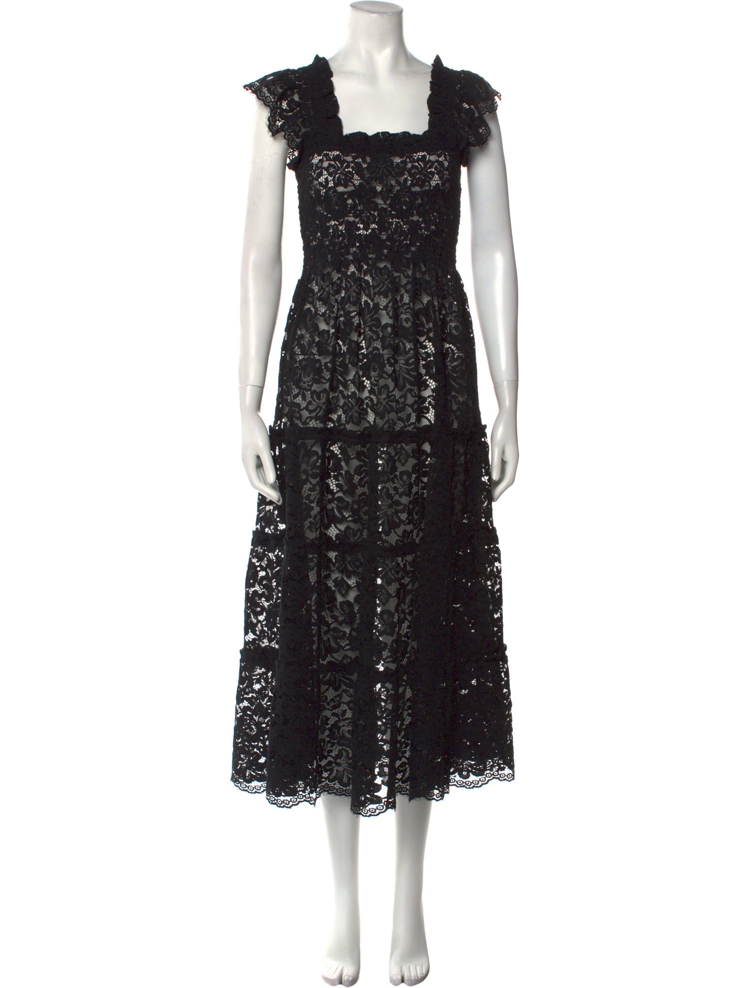 Hill House Home Lace Pattern Midi Length Dress