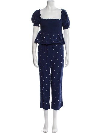 Hill House Home Polka Dot Print Crystal Embellishments Pant Set