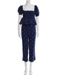 Hill House Home Polka Dot Print Crystal Embellishments Pant Set
