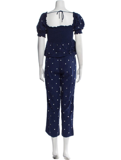 Hill House Home Polka Dot Print Crystal Embellishments Pant Set