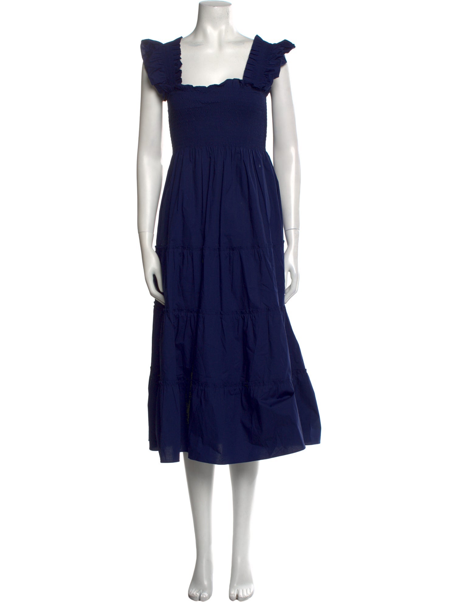 Hill House Home Square Neckline Midi Length Dress