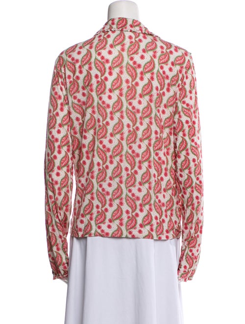 Hill House Home Printed Ruffle Embellishment Nightgown