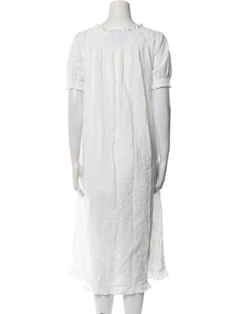 Hill House Home Crew Neck Midi Length Dress