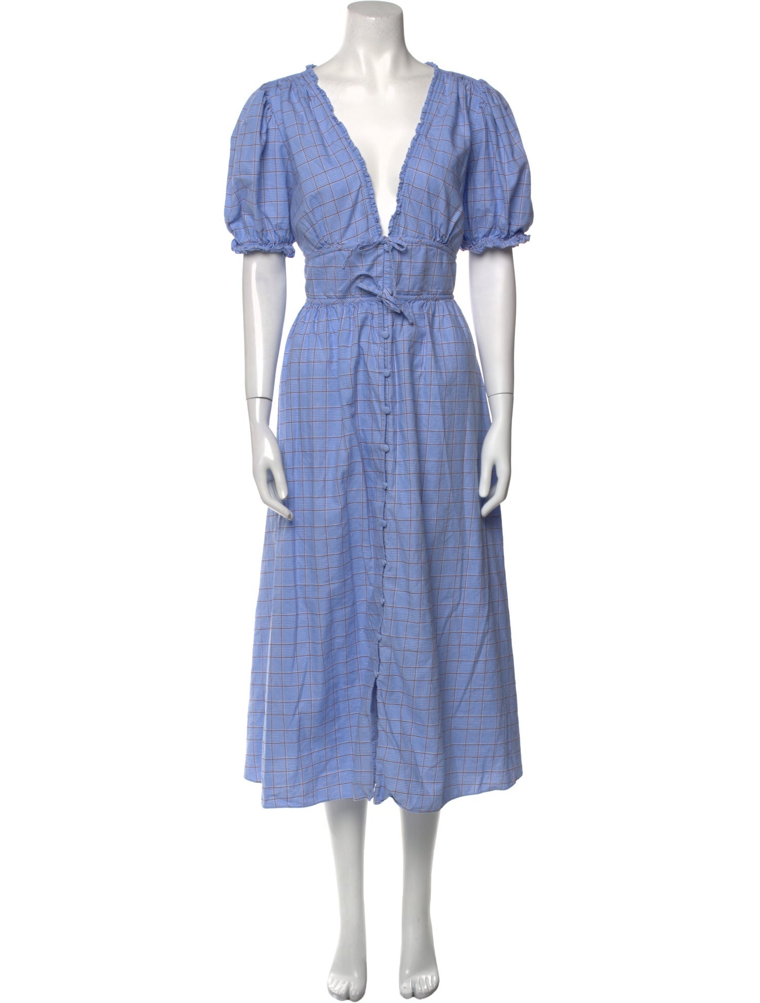 Hill House Home Plaid Print Long Dress