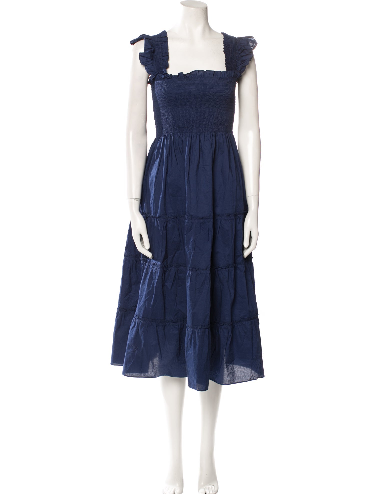 Hill House Home Square Neckline Midi Length Dress