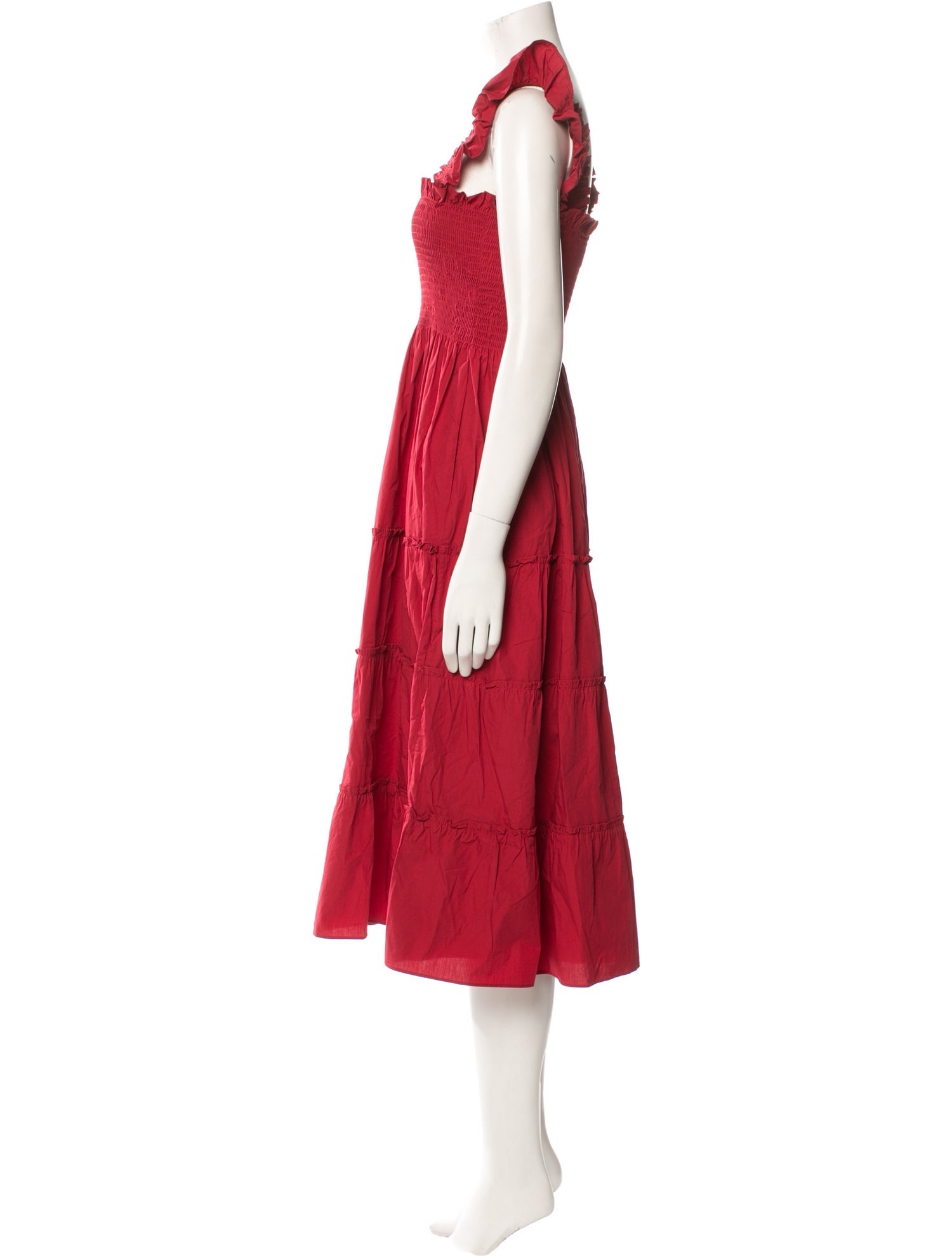 Hill House Home Square Neckline Midi Length Dress