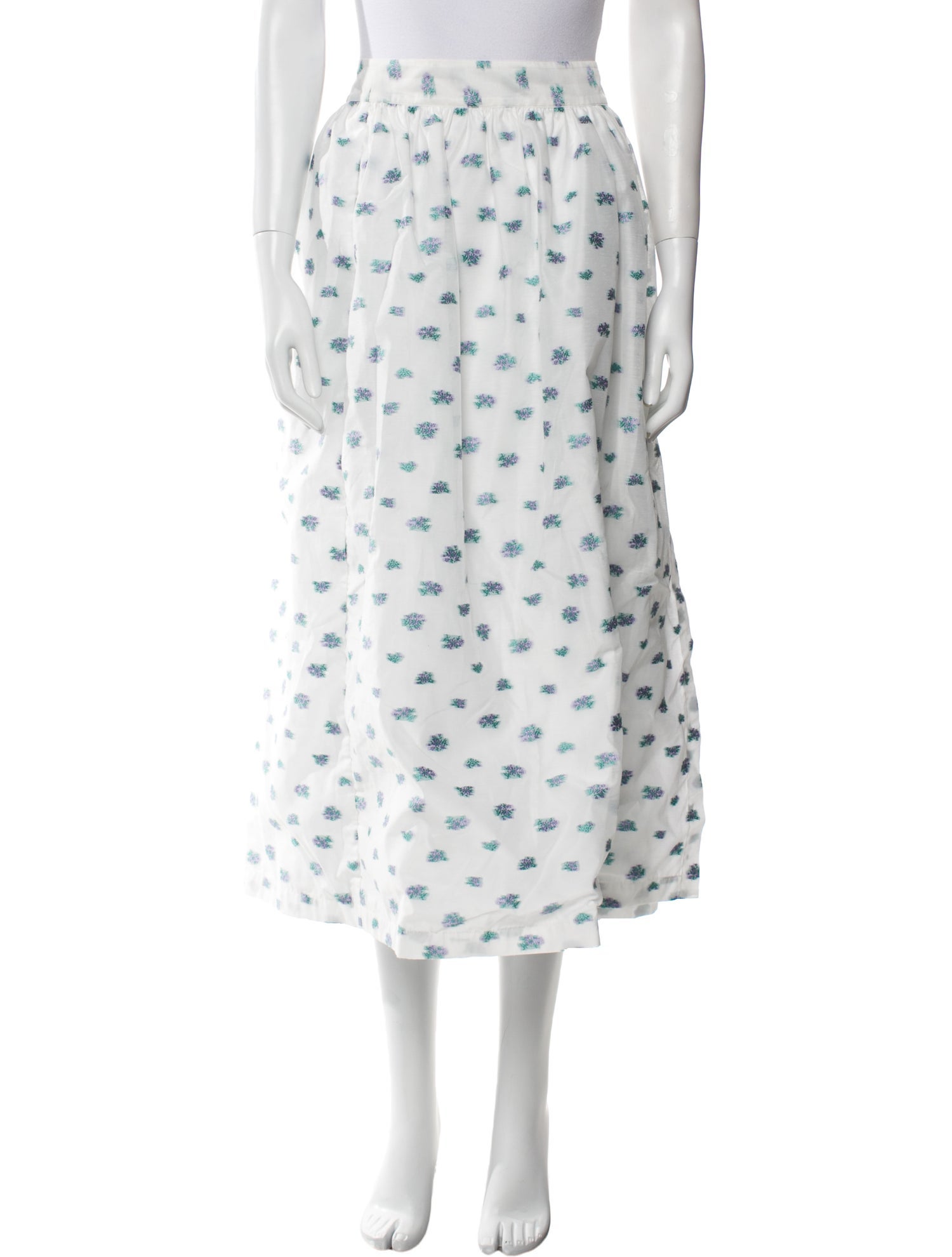 Hill House Home Printed Midi Length Skirt