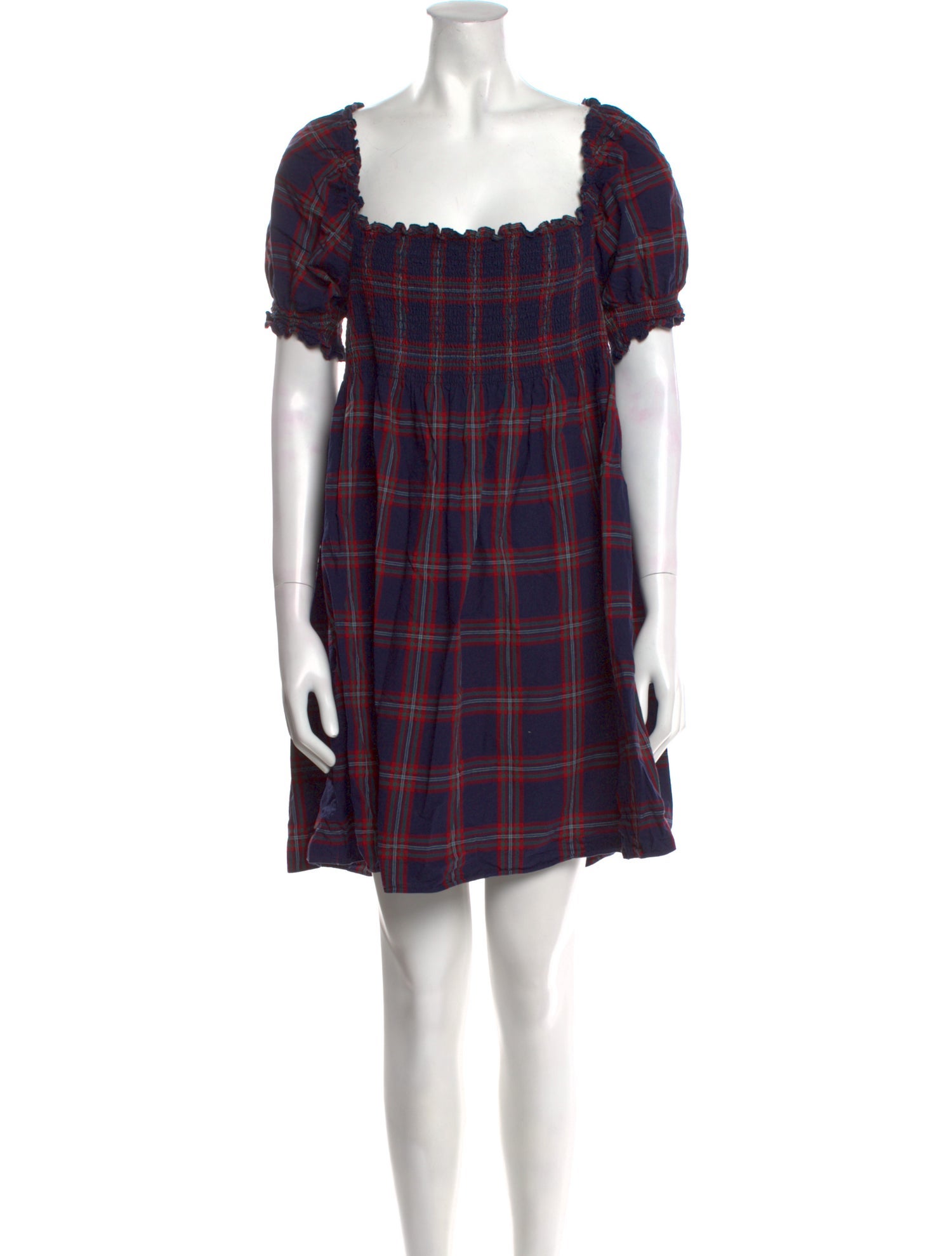 Hill House Home Plaid Print Mini Dress