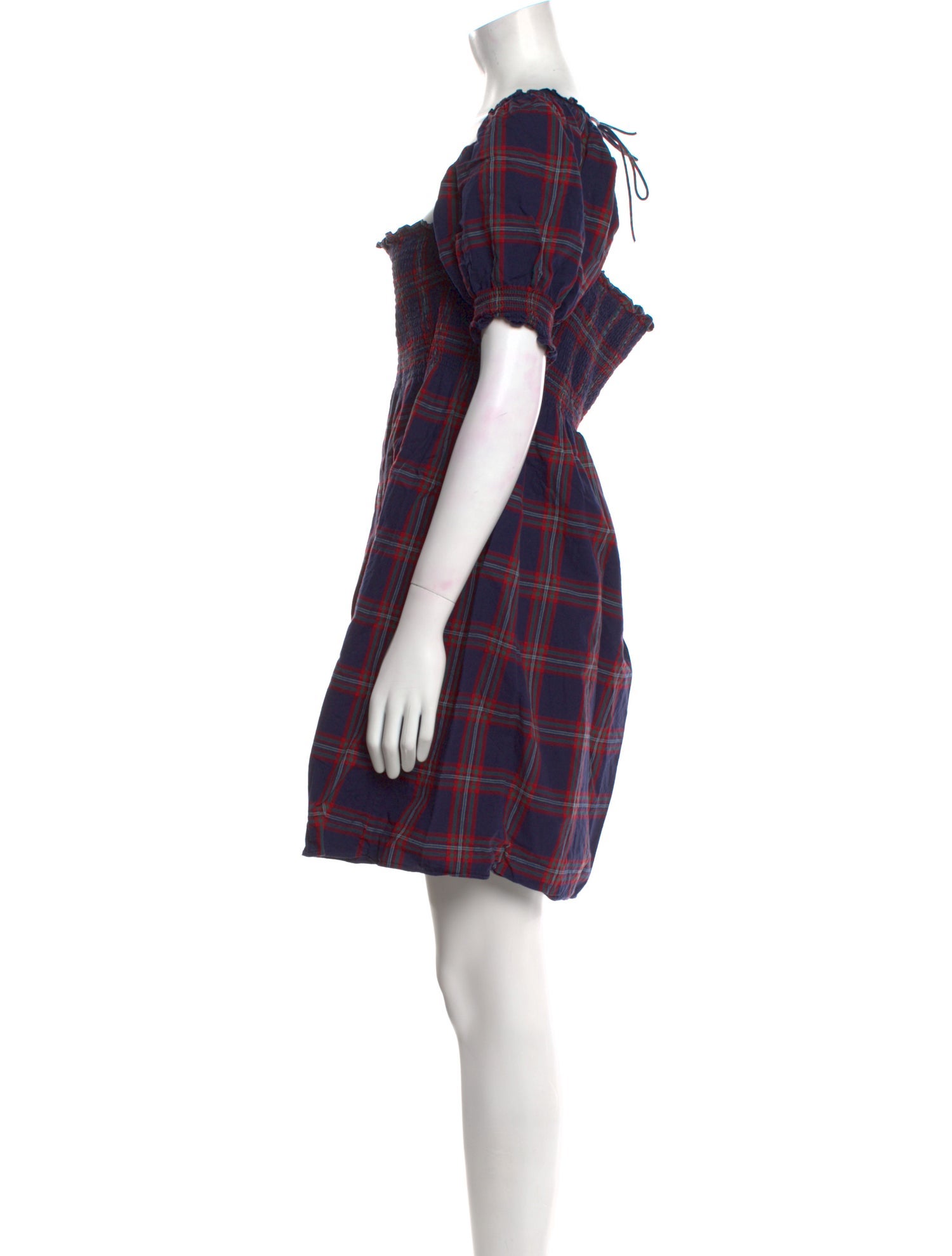 Hill House Home Plaid Print Mini Dress