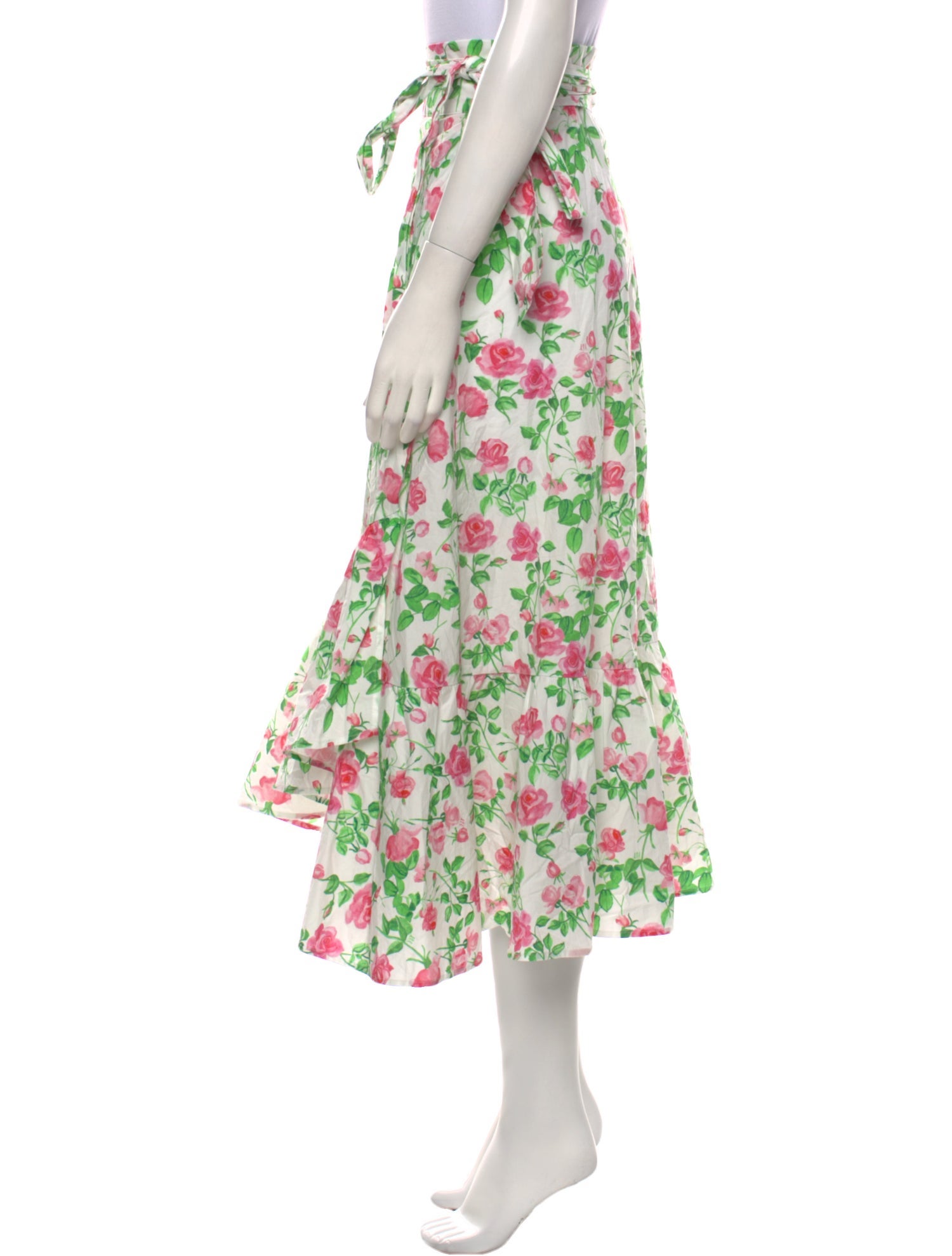 Hill House Home Floral Print Midi Length Skirt