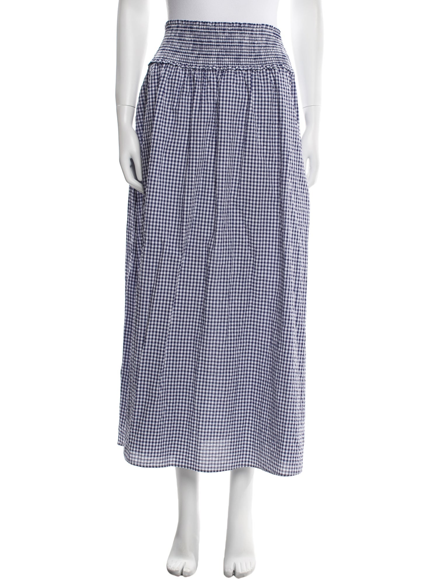 Hill House Home Plaid Print Midi Length Skirt w/ Tags