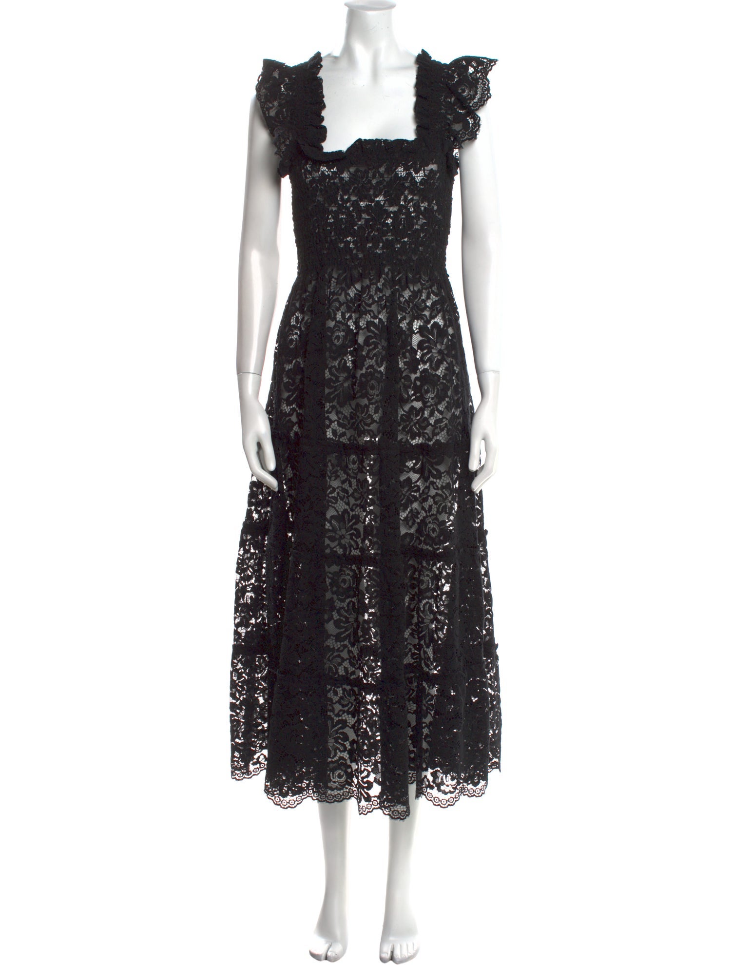 Hill House Home Lace Pattern Long Dress