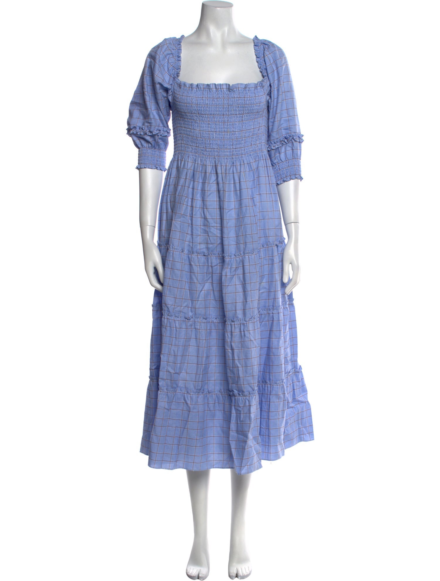 Hill House Home Plaid Print Long Dress