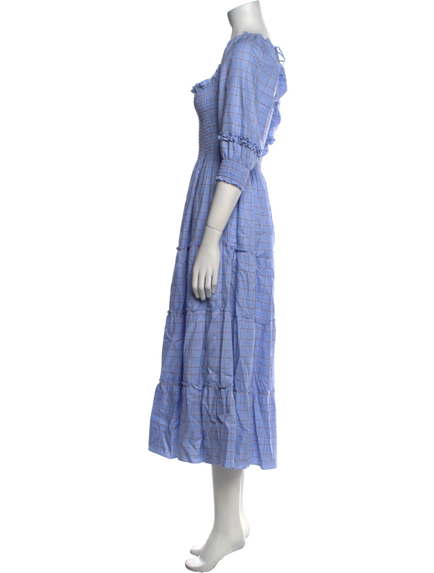 Hill House Home Plaid Print Long Dress