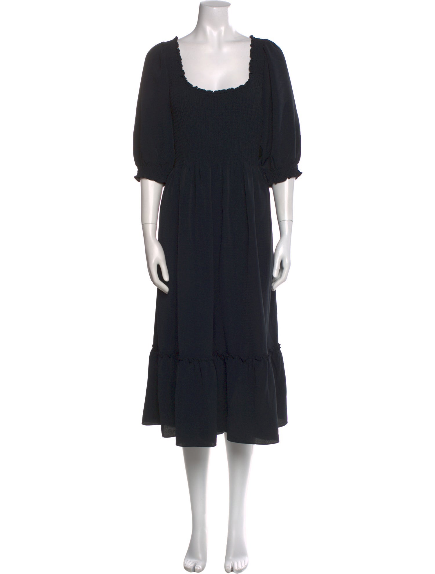 Hill House Home Scoop Neck Midi Length Dress