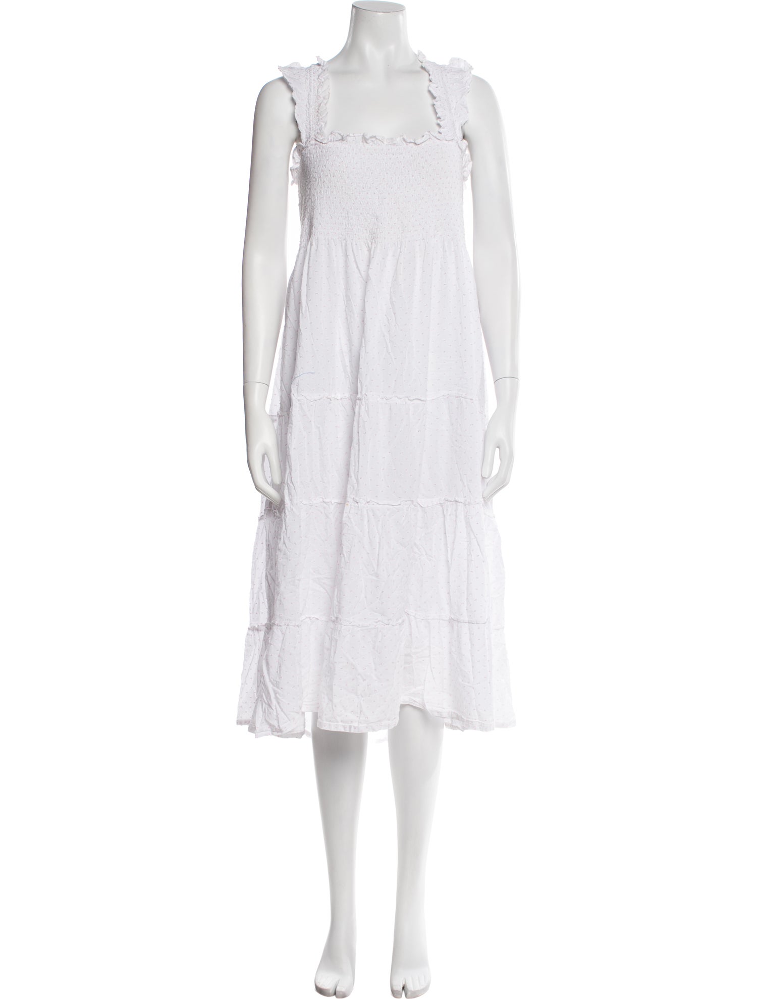 Hill House Home Square Neckline Midi Length Dress