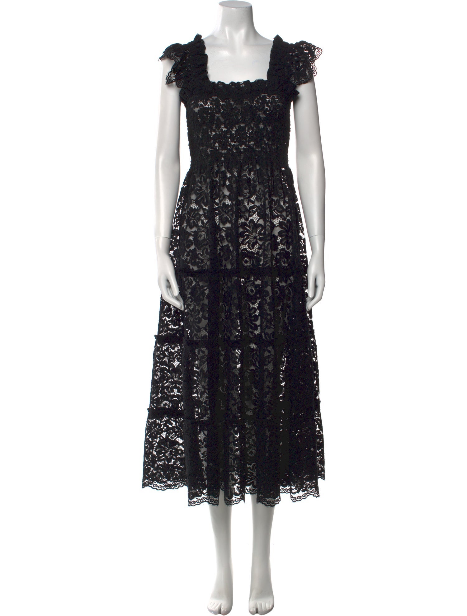 Hill House Home Lace Pattern Midi Length Dress w/ Tags