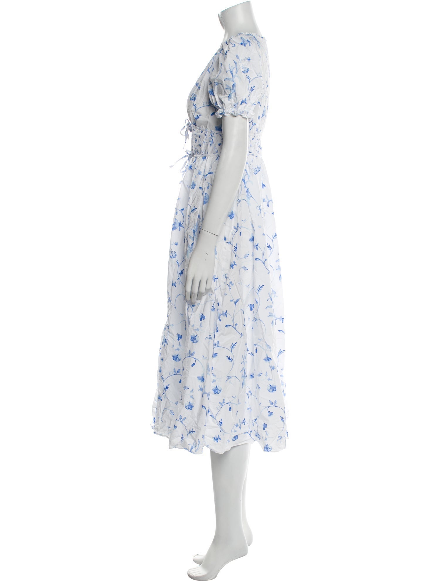 Hill House Home Floral Print Midi Length Dress