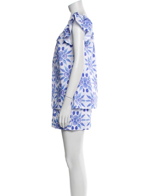 Hill House Home Printed Ruffle Embellishment Short Set