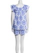 Hill House Home Printed Ruffle Embellishment Short Set