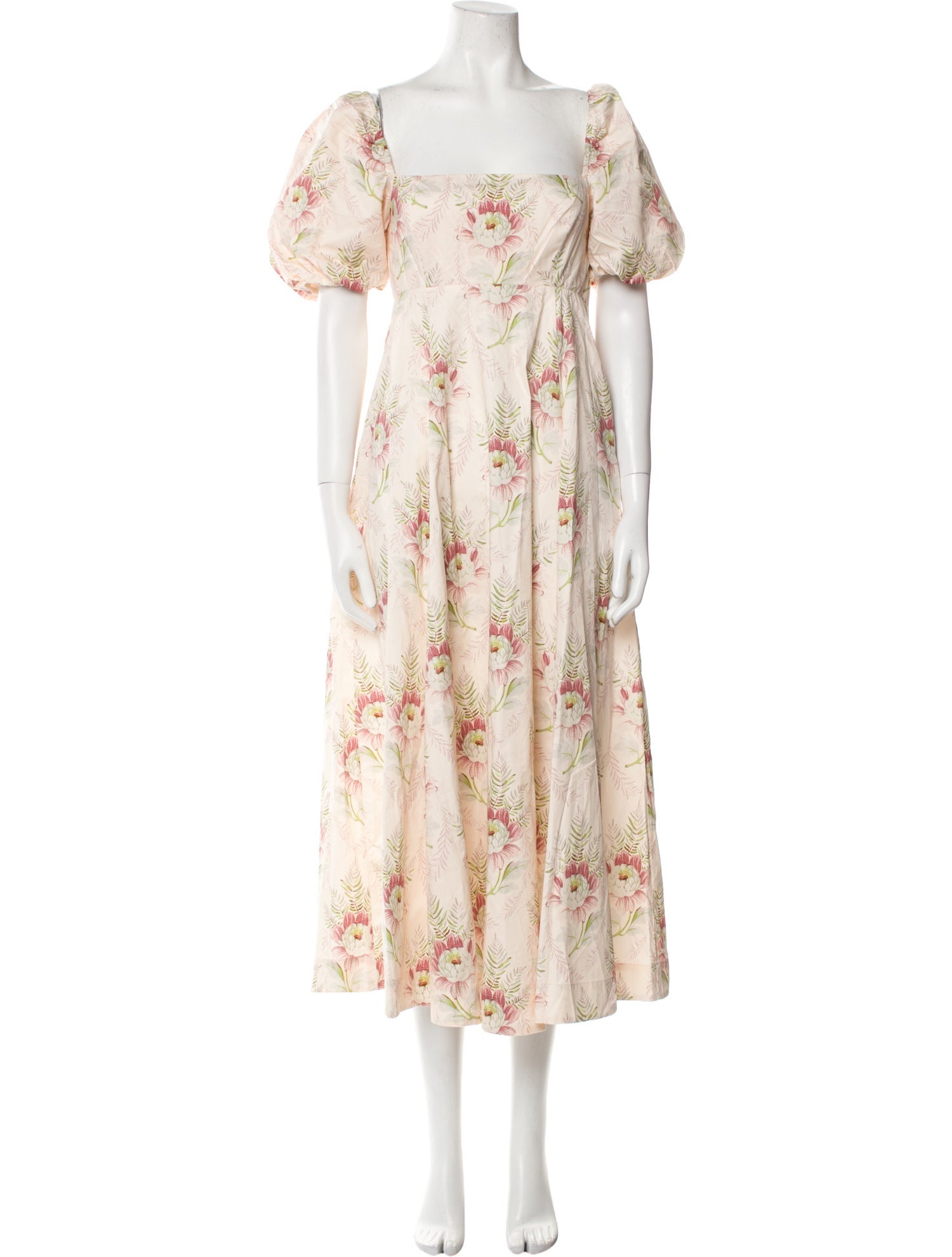 Hill House Home Floral Print Midi Length Dress