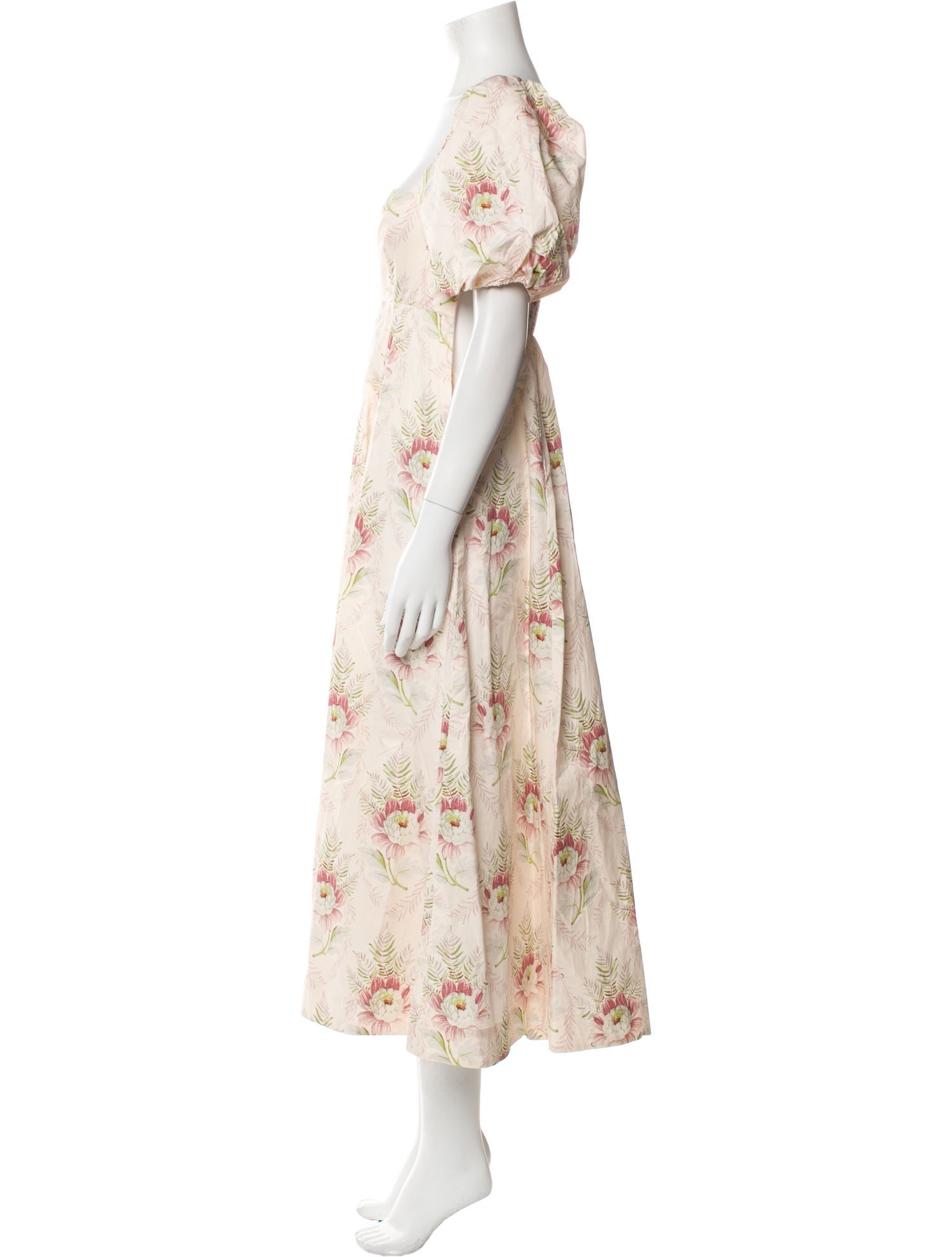 Hill House Home Floral Print Midi Length Dress