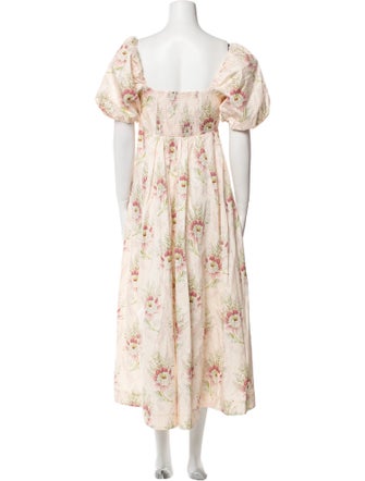 Hill House Home Floral Print Midi Length Dress