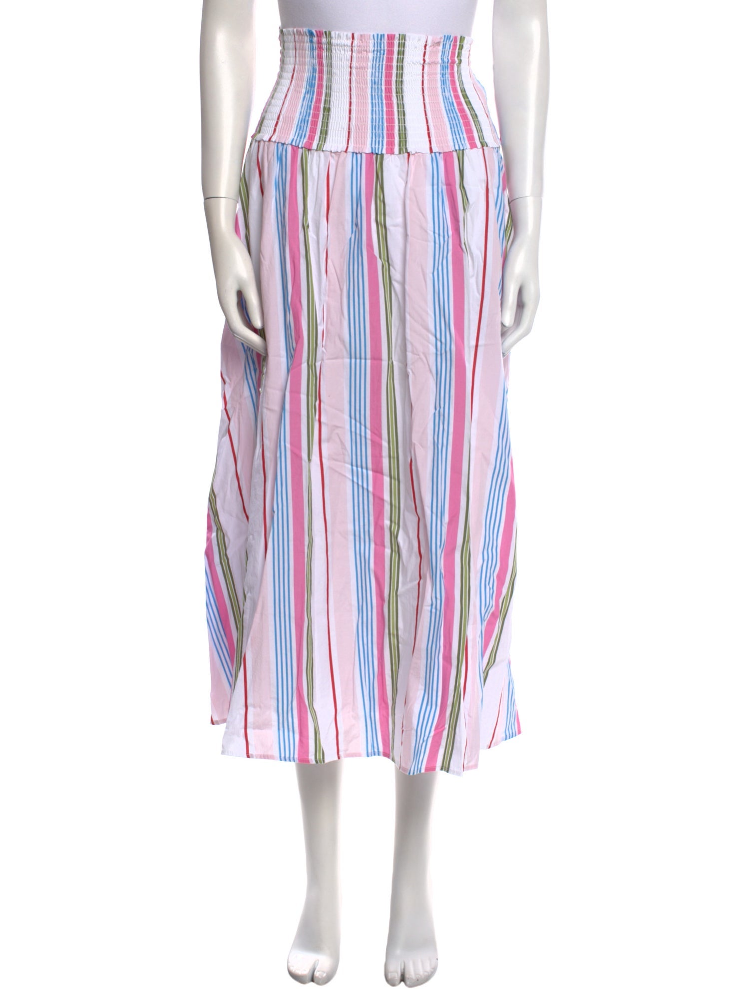 Hill House Home Striped Midi Length Skirt