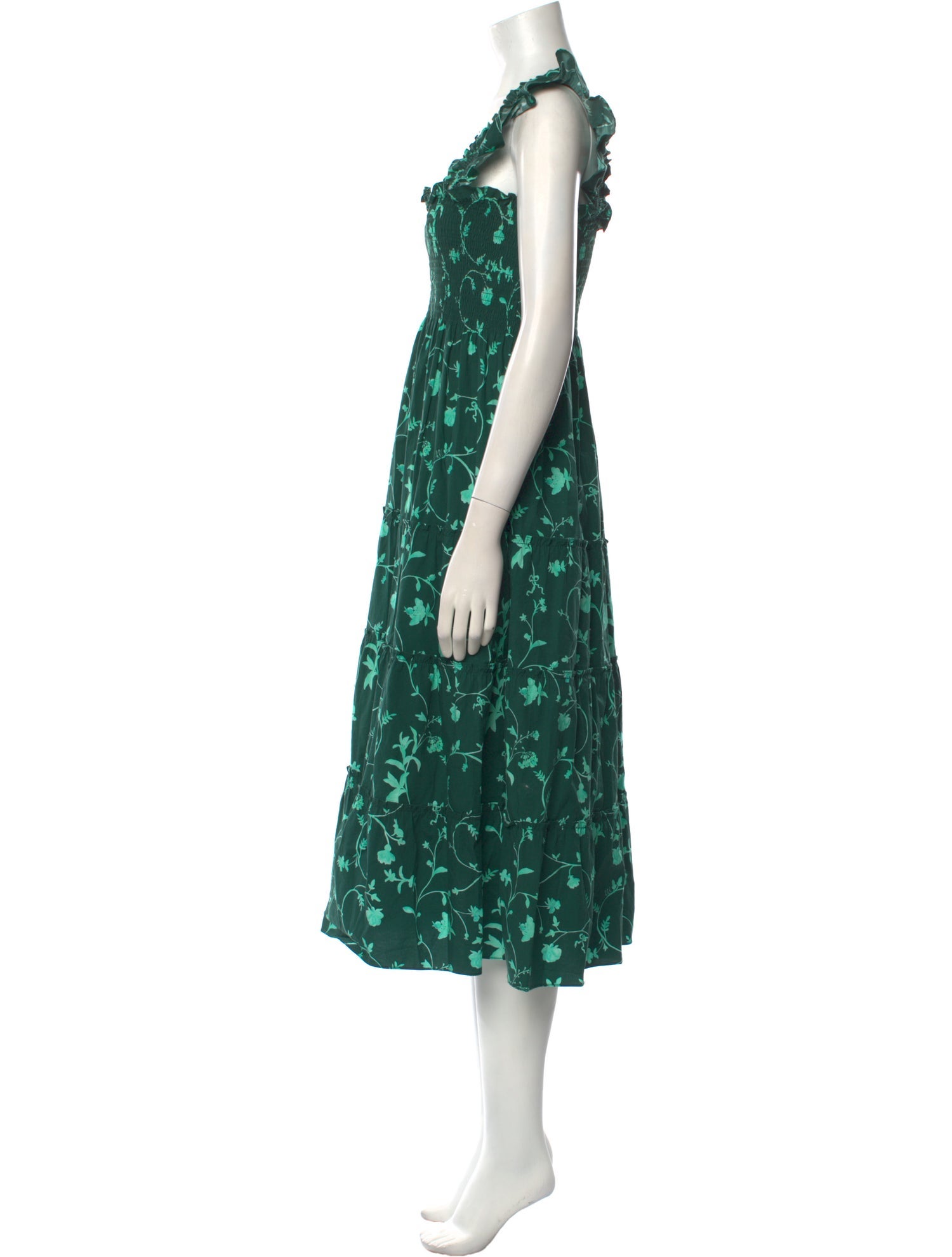 Hill House Home Floral Print Midi Length Dress