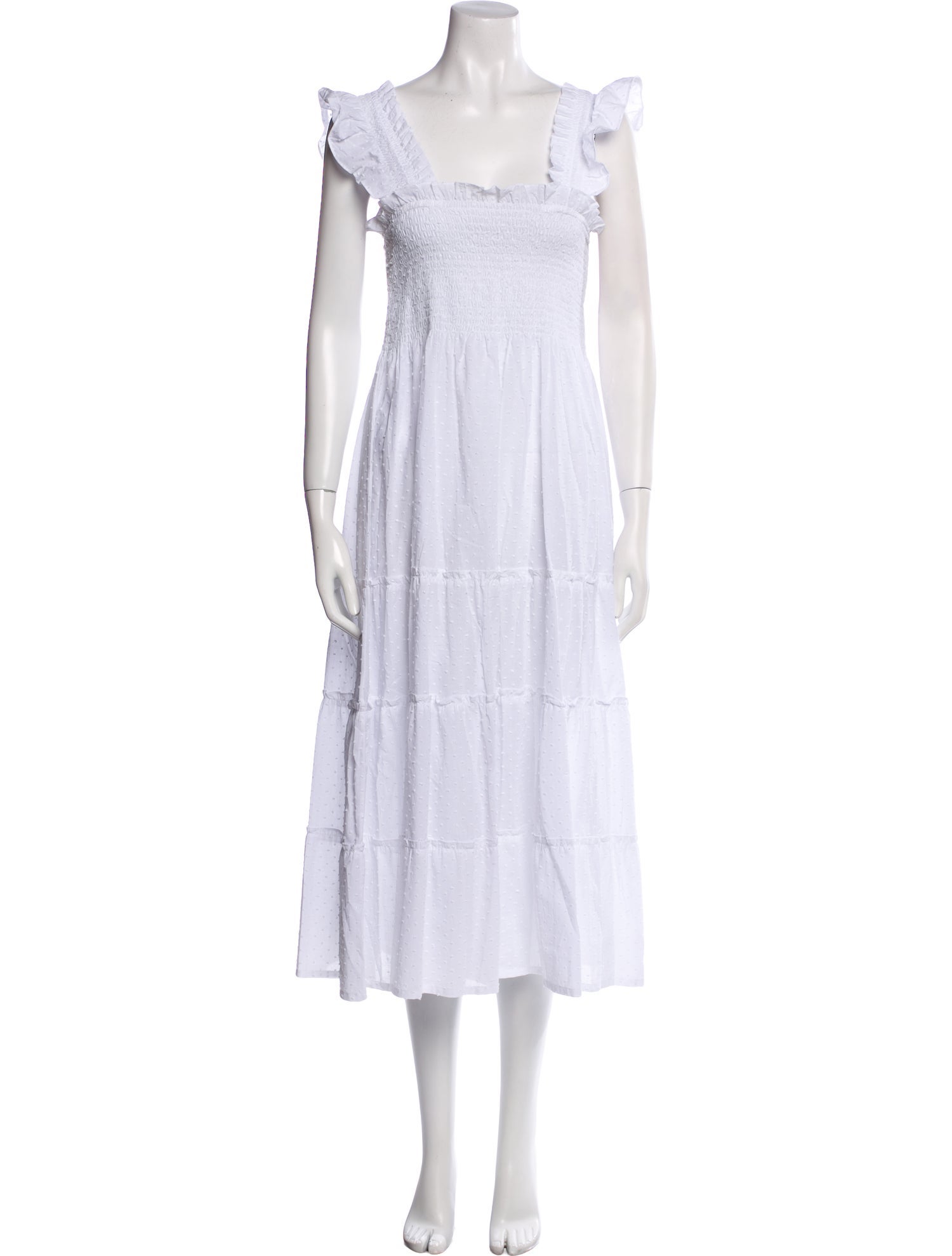 Hill House Home Square Neckline Midi Length Dress